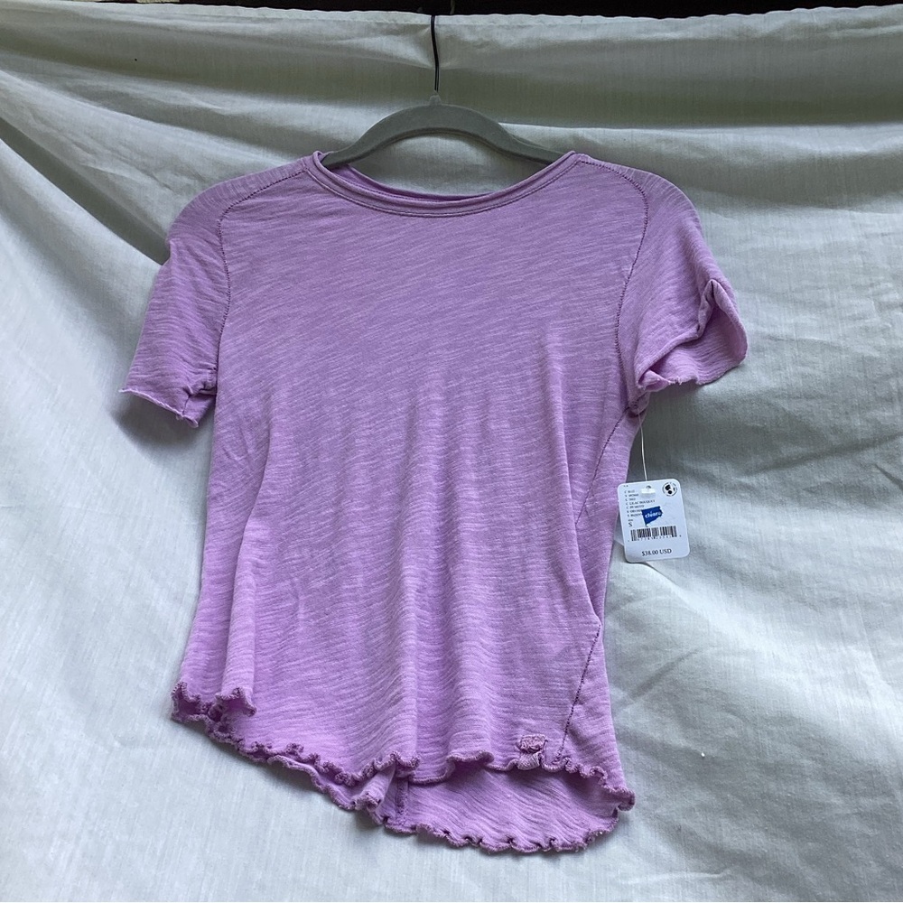 We the Free NWT lavender cropped bohemian top, size small